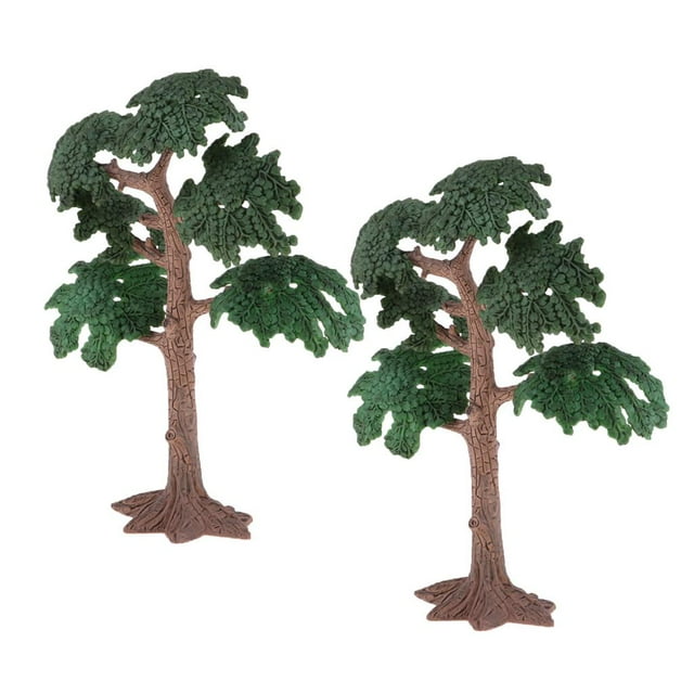 Modelo de árbol ciprés para paisaje de diorama verde micro Zulema Mini árbol de paisaje