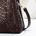 thumbnail image 4 of Stylago Handbags and Purses 2026 Shiny Shoulder Bags for Women Top Handle Leather Crossbody Tote Travel Gift for Ladies Brown, 4 of 5