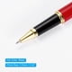 thumbnail image 4 of Bolígrafo de tinta negra Uxcell de 12 mm, bolígrafo de metal de negocios con punta de 0.5 mm y caja de regalo roja, profesional, roja, 4 of 5