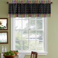 thumbnail image 4 of Valances for Windows, Decorative Rod Pocket Window Valance Curtains, Short Curtain Drapes for Kitchen/Bathroom/Living Room, 2 Panels, 42" W x 18" L, 4 of 8