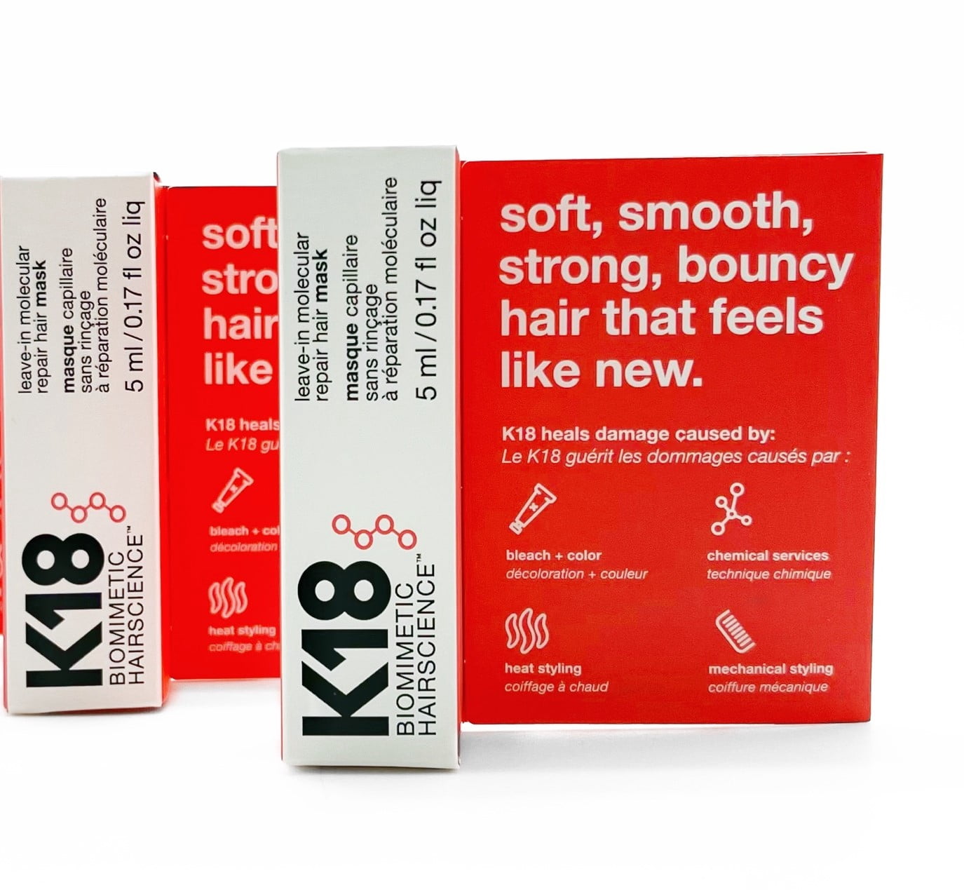 K 18 Leave-In Repair Hair Mask, 5ml, Pack of 3 3 pcs