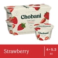 thumbnail image 2 of Chobani Non-Fat Greek Yogurt Strawberry on The Bottom 5.3 oz 4PK, 2 of 9