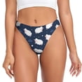 thumbnail image 1 of Fotbe Cute Sheep 1 Tanga Sin Costuras para Mujer con Estampado – Panties Invisibles, Transpirables y Cómodos para Uso Diario-3X-Large, 1 of 6
