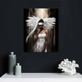 thumbnail image 4 of COMIO  Angel Wall Art Canvas Black Woman with Angel Wings Painting Prints Modern African American Abstract Girl Pictures Artwork for Home Living Room Bedroom Decor, 4 of 4