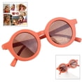 thumbnail image 4 of Niño Niña Niños Gafas De Sol Con Montura Redonda Gafas UV400 Gafas Al Aire Libre Rojo Sunnimix niños sunglesses, 4 of 7