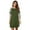 Army Green, variant on Sleepshirts Womens Nightgowns Soft Sleepwear 3/4 Sleeve Night Shirts O Neck Sleep Dress Loose Nighties Black S