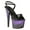 PURPLE, variant on 709-CARI Women's 7" Heel Peep Toe Ankle Strap Shiny Glitter Sandals