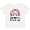 thumbnail image 3 of Inktastic Nonna Loves Me Granddaughter Rainbow Girls Toddler T-Shirt, 3 of 5