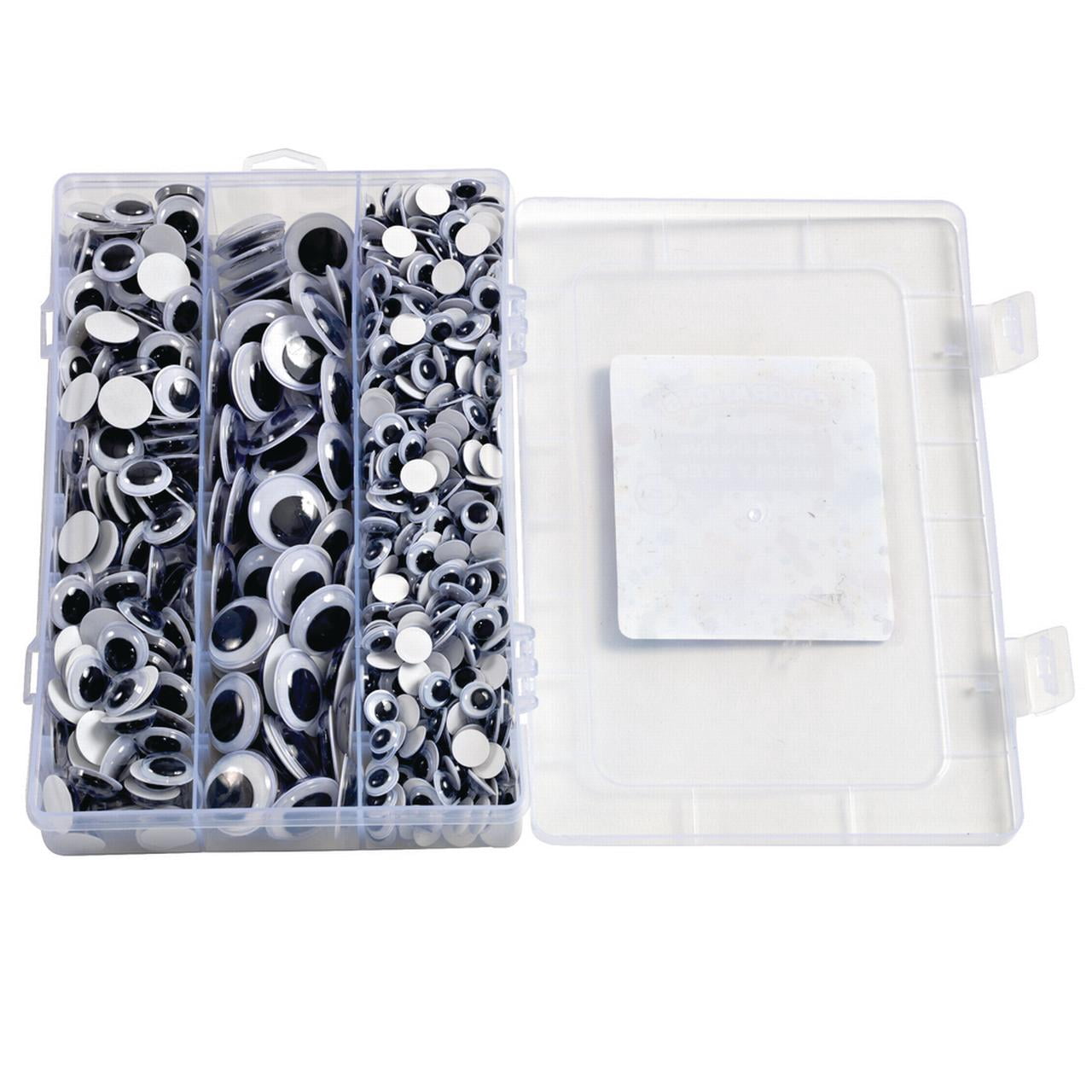 Colorations Self-Adhesive Wiggly Eyes in Tray - 875 Pieces
