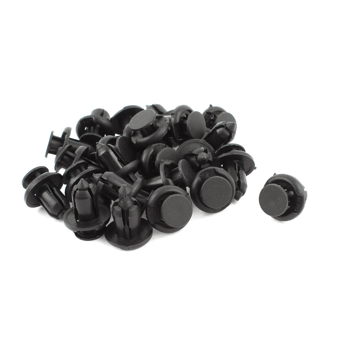 20mm Head Dia PushType Retainer Fasteners Clips Plastic Rivet Kit 24