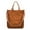 Brown, variant on Stylago Women's Corduroy Tote Bags with Detachable Strap Crossbody Shoulder Purse Button External Pocket Zipper Shopping Handbag Black