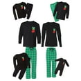 thumbnail image 1 of Awkward Styles Family Christmas Pajamas Set Green Naughty Stocking Pocket Matching Sleepwear, 1 of 7