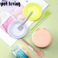thumbnail image 2 of Tapa para guardar alimentos para mascotas, reutilizable, para mezclar comida húmeda para gatos, abrelatas universal, 3 en 1, de silicona, color gris 275, 2 of 5