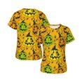 thumbnail image 6 of Halloween Shirts for Women, halloween pumpkin fun Womens Tops Casual T Short Sleeve Shirts Halloween Party Costume, 6 of 6
