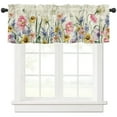 thumbnail image 2 of Spring Flowers Plants Wildflowers Curtain Home Decoration Living Room Short Curtains Window Treatments For Kitchen Bedroom, 2 of 6