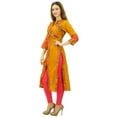 thumbnail image 4 of Phagun Tunique Moutarde pour Femmes en Coton Uni Kurta Ethinc Kurti-20, 4 of 8