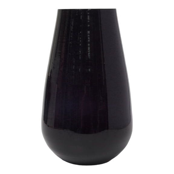 Hosley Black Glass Vase 8 Inch High Perfect for Kitchen, Bedroom, Living Room, Centerpieces, Office Desk