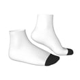 thumbnail image 3 of Bingfone White Design Patterned Men'S Women'S Casual Cotton Socks, 3 of 9