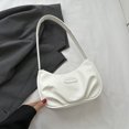 thumbnail image 4 of Bolsos de mano Hobo para mujer, bolsos de moda ligeros, bolso de mano sólido (blanco) Sywqhk Para Estrenar, 4 of 6