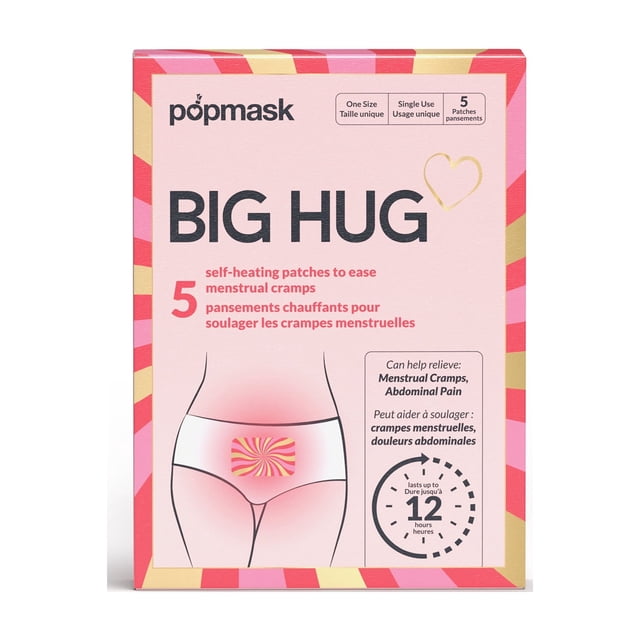 Popmask Big Hug Self Heating Patch, 5 Patches