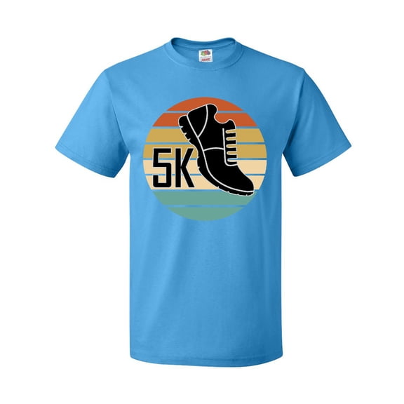 Inktastic 5K Race Running Retro Sunset Runner T-Shirt