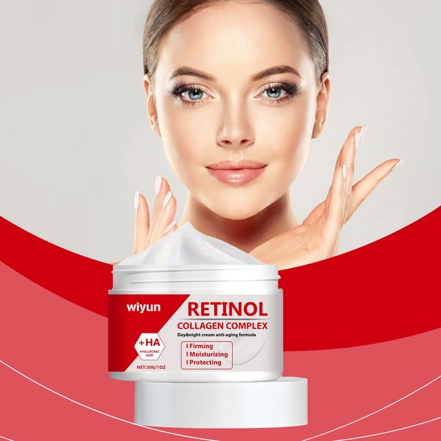 Fiudx Crema de Retinol, Hidratante Antiedad con Colágeno, Reafirmante y Reparadora para Una Luminosidad Juvenil, Ideal para Pieles Maduras, Solución Multifunción de 30 G.