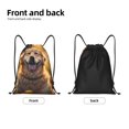 thumbnail image 2 of Yiaed Sunset Daisy Dog Print Drawstring Bags Drawstring Backpack Bulk String Back Pack Gym Sport Bag-Small, 2 of 5