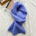 thumbnail image 4 of Winter Scarf Windproof Solid Color Soft Thick Knitting Keep Warm Cozy Unisex Korean Style Men Scarf for Outdoor, 4 of 8