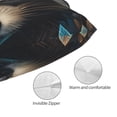 thumbnail image 3 of Fotbe Tribal Style Raccoon Funda de Almohada Decorativa Estilo Occidental, Lujo en Algodón, Fundas para Almohadas King, Cojín Estampado para Decoración del Hogar-16"x24", 3 of 6