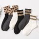 thumbnail image 2 of Calcetines de tubo medio con estampado de leopardo manchado para mujer, estilo japonés, otoño, primavera, verano, moda, novedad, 2 of 4