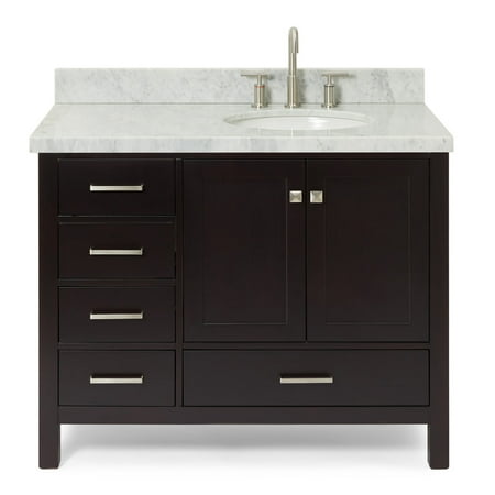 Ariel A043s-R-Vo Cambridge 43" Free Standing Single Basin Vanity Set - Brown