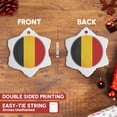 thumbnail image 3 of 3drose, Belgium Flag, 3 inch Snowflake Porcelain Ornament, 3 of 7