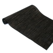Texture Design Woven PVC Rectangular Heat Insulation Texteline Table Runner (Black)