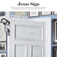 MEIBUTYUP Wood Door Jesus Sign for Church Wooden Door Frame Decor Multi ...