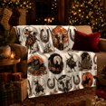 thumbnail image 3 of Rustic Western Cowboy Desert Sunset Horse Collage Vintage, Rustic Farmhouse Horse Scene, Warm Flannel Blanket for Ranch House and Living Room, Horse Lovers Housewarming Gift, Rustic Home Decor, 3 of 9