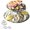 Sliver, variant on 2-Tier Round Seafood Tower Tray (2 * Sliver) | 2-Tier Seafood Platter, 7.87in and 9.84in Round Serving Platters for Oysters Shrimp Fruit Appetizer Catering Display