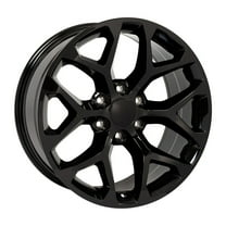 OE Wheels CV98 22x9" Black Snowflake Wheel for 99-18 Chevy Silverado 1500