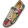 thumbnail image 4 of Dogo Vegan Leather Sneakers for Women - Handmade and Unique Fashion Sneakers for Women, Painting in Harmony Design, Size 10, 4 of 5