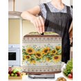 thumbnail image 2 of Sunflower Brown Stand Mixer Dust Cover with Storage Pocket & Handles,Retro Southwest Country Plant Leaf Floral Fits All Tilt Head & Bowl Lift Kitchen Appliance Cover Organizer Accessories,6-8 Quart, 2 of 6