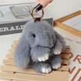 thumbnail image 1 of TopLLC Rabbit Costume Cute Rabbit Pendant Car Keychain Bag Accessories Soft Rabbit Velvet Ball Pendant Handmade Soft Rabbit Velvet Ball Pendant, 1 of 4