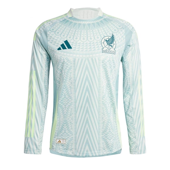 Jersey Playera Adidas de La Seleccion Nacional de Mexico de Manga Larga Version Jugador Para Hombre