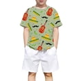 thumbnail image 4 of Hihipz Toddler Boys Mexican Fiesta 3D Print Tee Crew Neck Short Sleeve T-Shirt Trendy Graphic Tshirt, 4 of 4