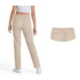 thumbnail image 4 of School Uniform for Girls Fit Stretch Pants With Pockets Flare Leg Pants White Pants for Girls Back To School Outfits for Girls Clothes for Girls 15-16 Years, 4 of 5