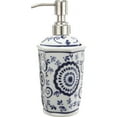 thumbnail image 2 of Benjara Elegantly Crafted Bath Accessories - Blue and White (Set of 4), 2 of 5