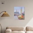 thumbnail image 3 of London Flower Market Canvas Monet Inspired Poster by Art Remedy, Gallery Wrapped, 24" x 30", 3 of 7