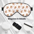 thumbnail image 4 of Xecao Squirrel And Rose for Soft Fluffy Sleeping Blindfold, Nap eye cover tailored for the utmost comfort for girls, women, kids, and adults., 4 of 7