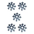 thumbnail image 3 of maskred 18-in-1 Snowflake Multi-tool tool Card Combination Compact Portable Outdoor spanner wrench Multifunction Camping Tool black 5Set, 3 of 6