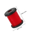 thumbnail image 4 of SEWACC 1Set Red Pu Rectangular Absorber Pad for Skateboard Shockproof and Stability Enhancement 9.4X5.9X0.6In, 4 of 7