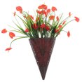 thumbnail image 4 of unbranded Leaf Wall Hanging Artificial Flowers Lifelike Flower Basket 32X20CM, 4 of 8