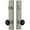 Satin Nickel, variant on Grandeur 852059 Carre Solid Brass Rose Tall Plate Single Cylinder Keyed Entry Door Knob